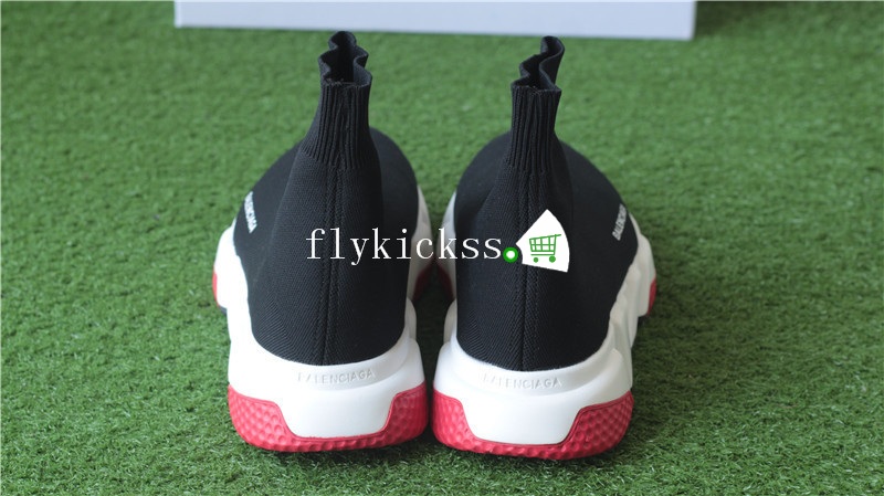 Balenciaga Speed Trainer Sock Black Red